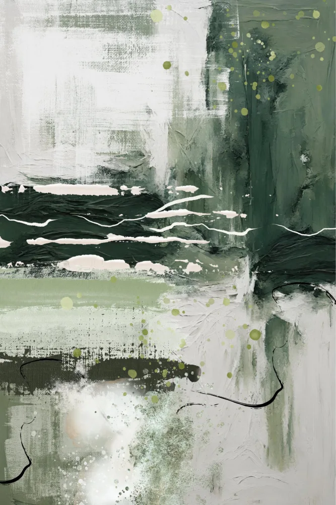 Moss, Ann Sally: Leinwandgrün 2