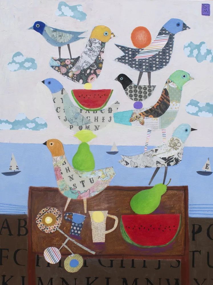 Mather, Nathaniel: Birds and Watermelons