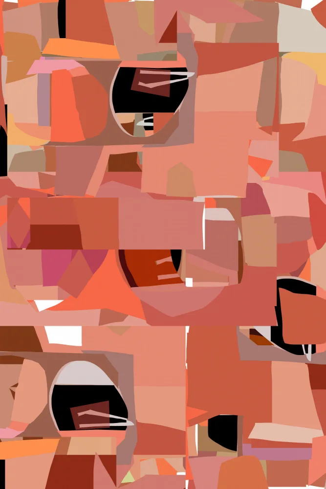 C, Project: Deep Pink Geometric Shapes 4