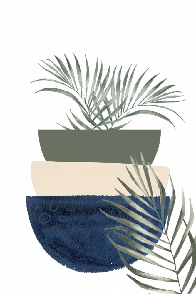Moss, Ann Sally: Boho zelená modrá 2