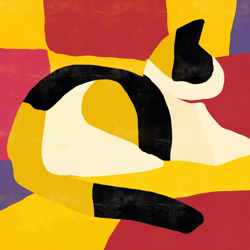 Dean, Little: Pittura di gatto in mosaico