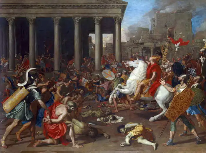 Poussin, Nicolas: The conquest of Jerusalem by Emperor Titus