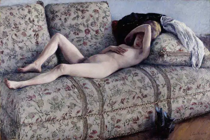 Caillebotte, Gustave: Nude on the sofa