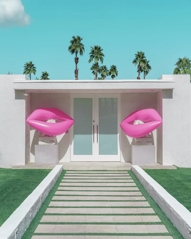 Windeknecht, Tom: Mid-Century Modern House with Pink Lips