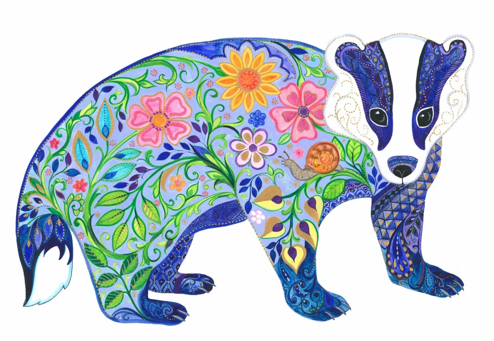 Brent, Isabelle: Flowered Badger