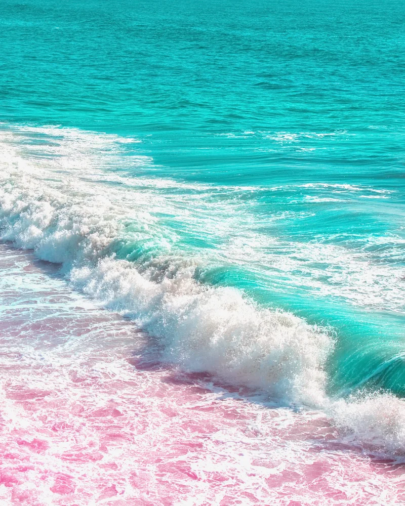 Windeknecht, Tom: Waves Crashing in Pink and Blue