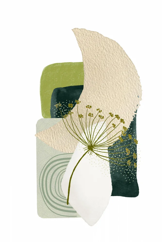 Moss, Ann Sally: Green Shapes 2