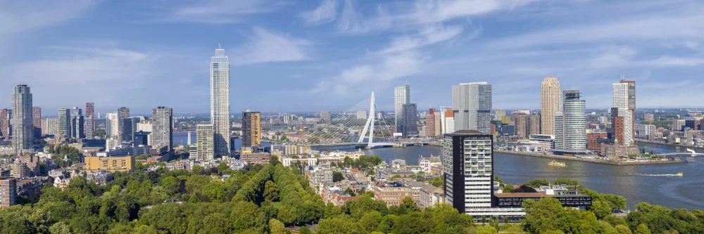 Viola, Melanie: Panorama unico di Rotterdam visto dall'Euromast