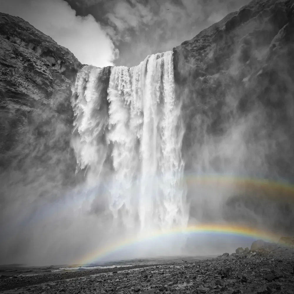 Viola, Melanie: ICELAND Skogafoss double rainbow