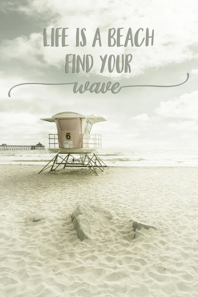 Viola, Melanie: La vida es una playa. Encuentra tu ola. | paisaje de playa