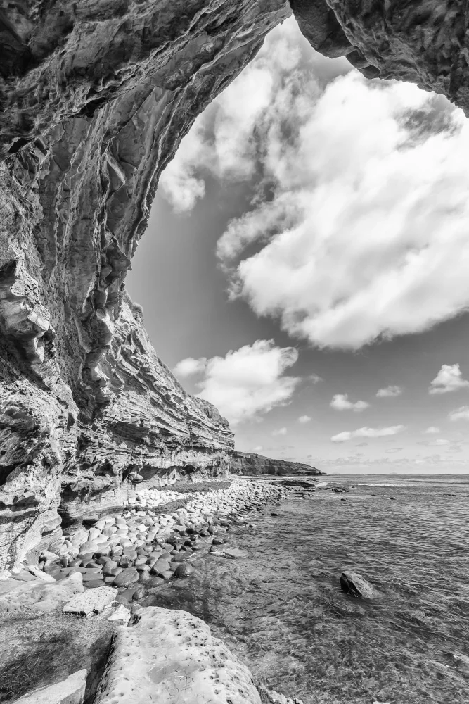 Viola, Melanie: Falaises du coucher du soleil de SAN DIEGO | Monochromes
