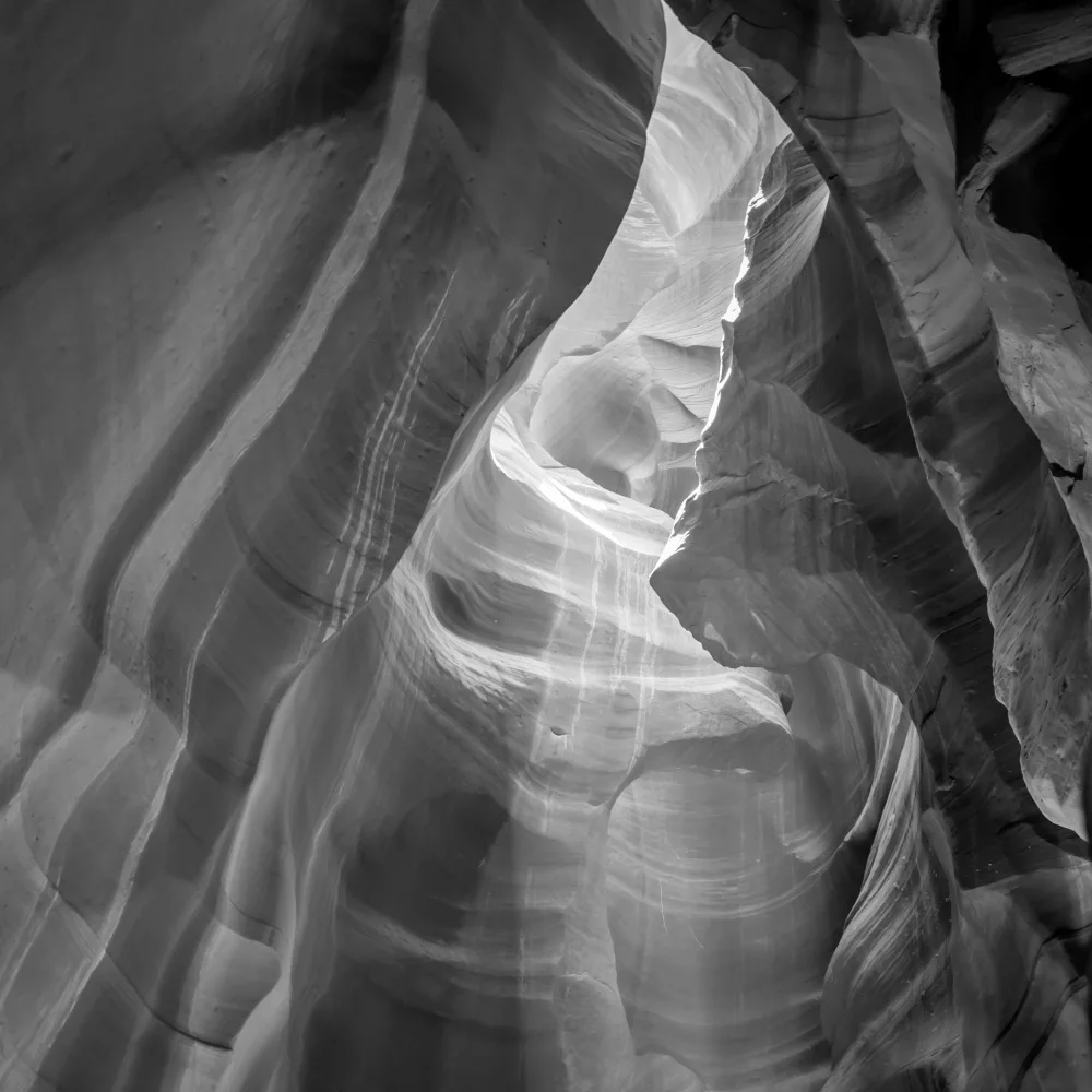 Viola, Melanie: CANYON DELL'ANTILOPE MONOCROMATICO Luce del giorno