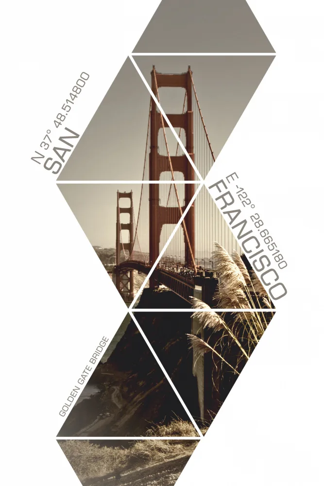 Viola, Melanie: Koordinaten SAN FRANCISCO Golden Gate Bridge