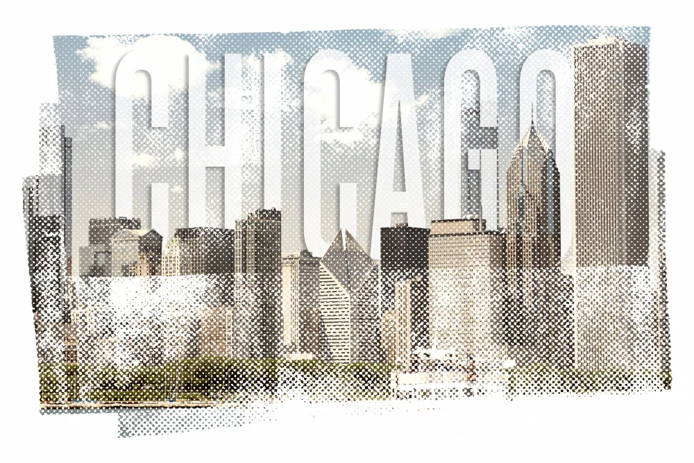 Viola, Melanie: Skyline di CHICAGO | Vintage ▾