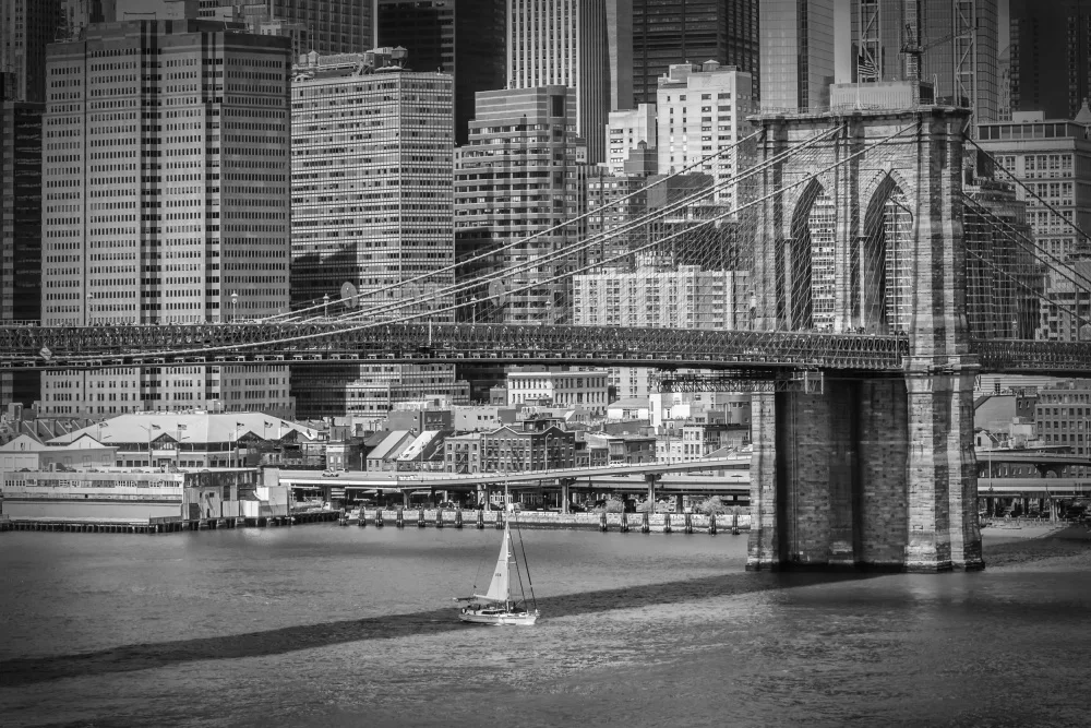 Viola, Melanie: NEW YORK CITY Brooklynský most a panorama Manhattanu