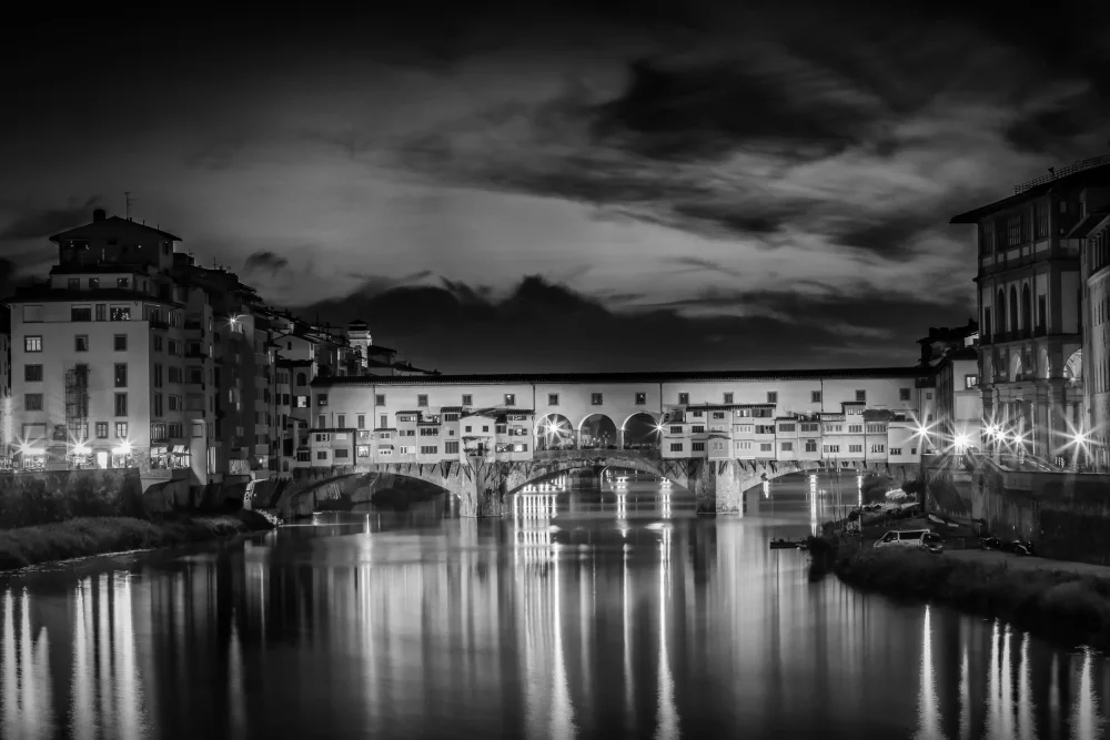 Viola, Melanie: FLORENCE Ponte Vecchio at Night