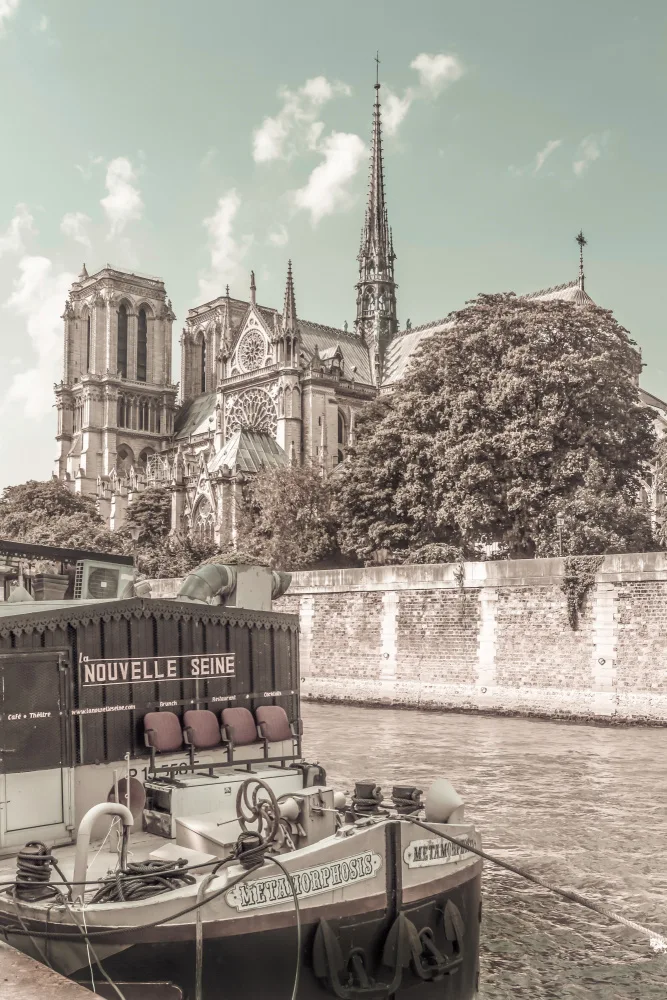Viola, Melanie: PARIS Notre-Dame et la Seine | style vintage urbain