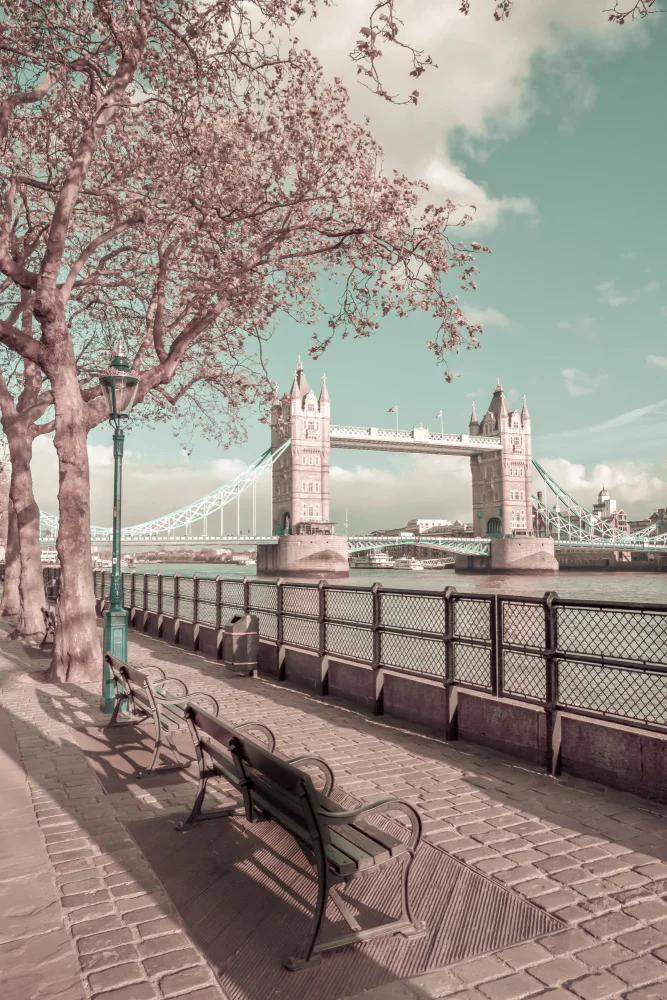 Viola, Melanie: LONDRA Tamigi e Tower Bridge | stile vintage urbano