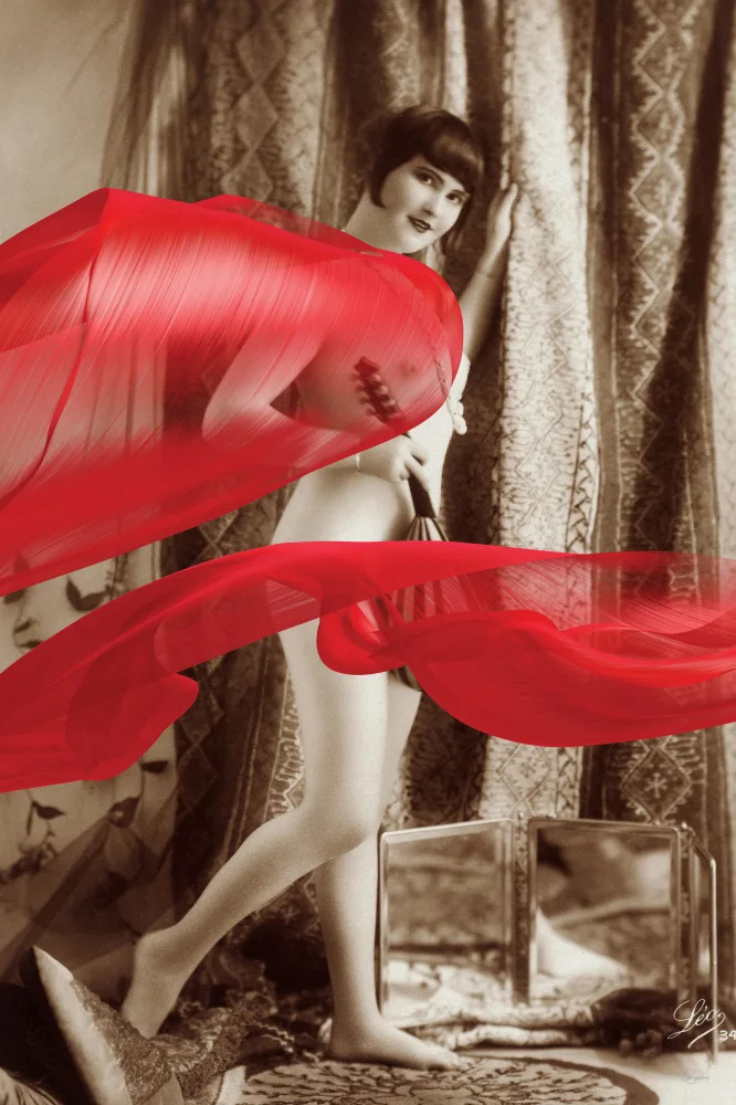 Skellern, Sue: Dame au ruban rouge n°1