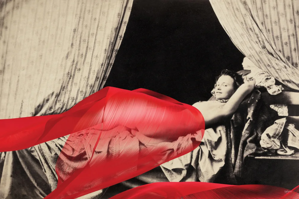 Skellern, Sue: Signora con nastro rosso n.5