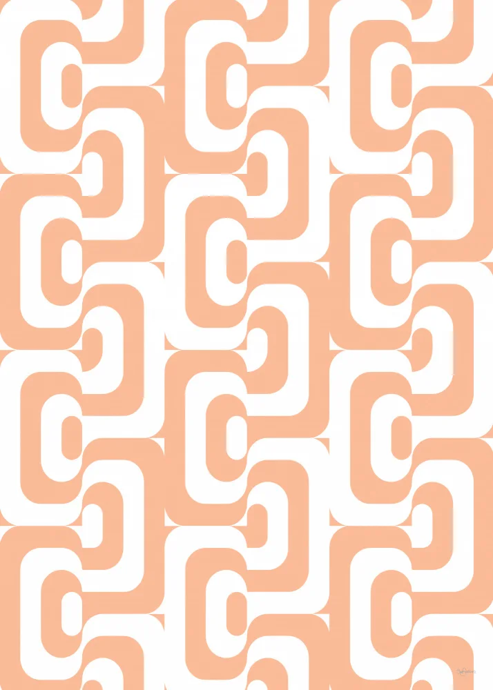 Skellern, Sue: Retro Pattern Peach Fuzz