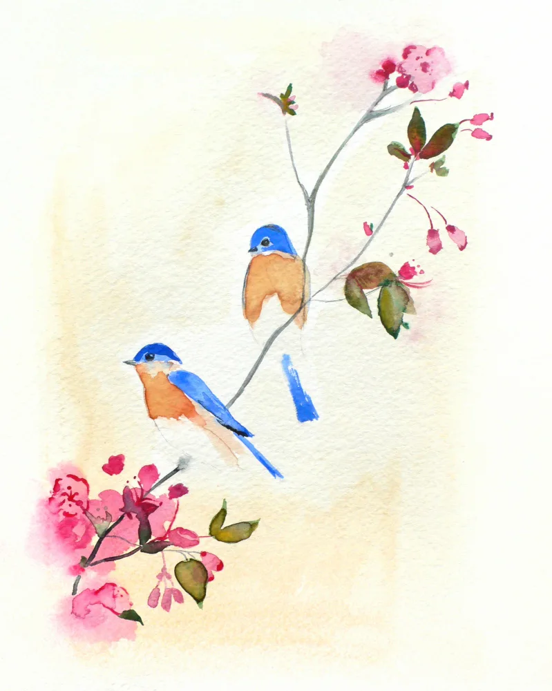 Lindstrom, Christine: Aves y Flores Pequeñas
