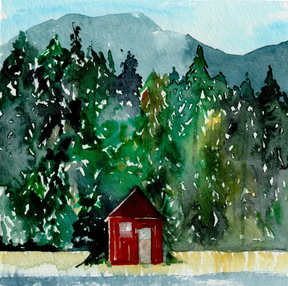 Lindstrom, Christine: Cabane Rouge Sur Le Lac