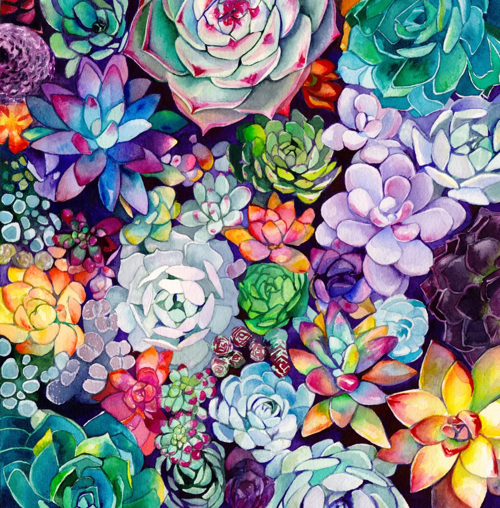 Lindstrom, Christine: Jardin succulent 30x30