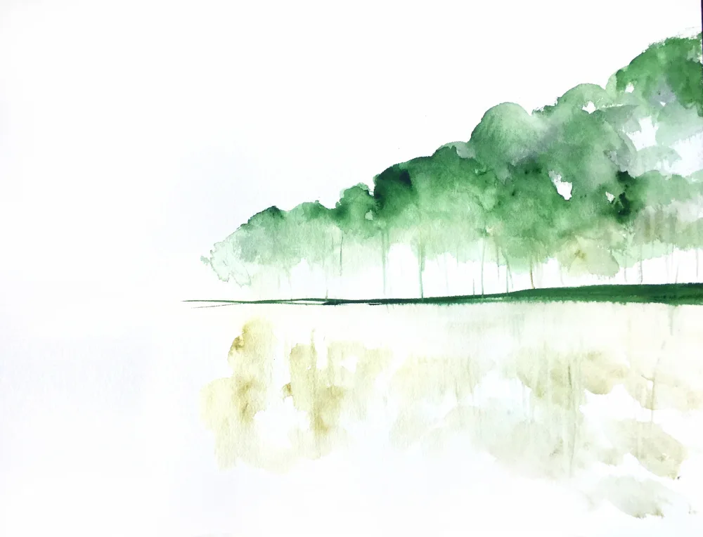 Lindstrom, Christine: Trees On a Lake