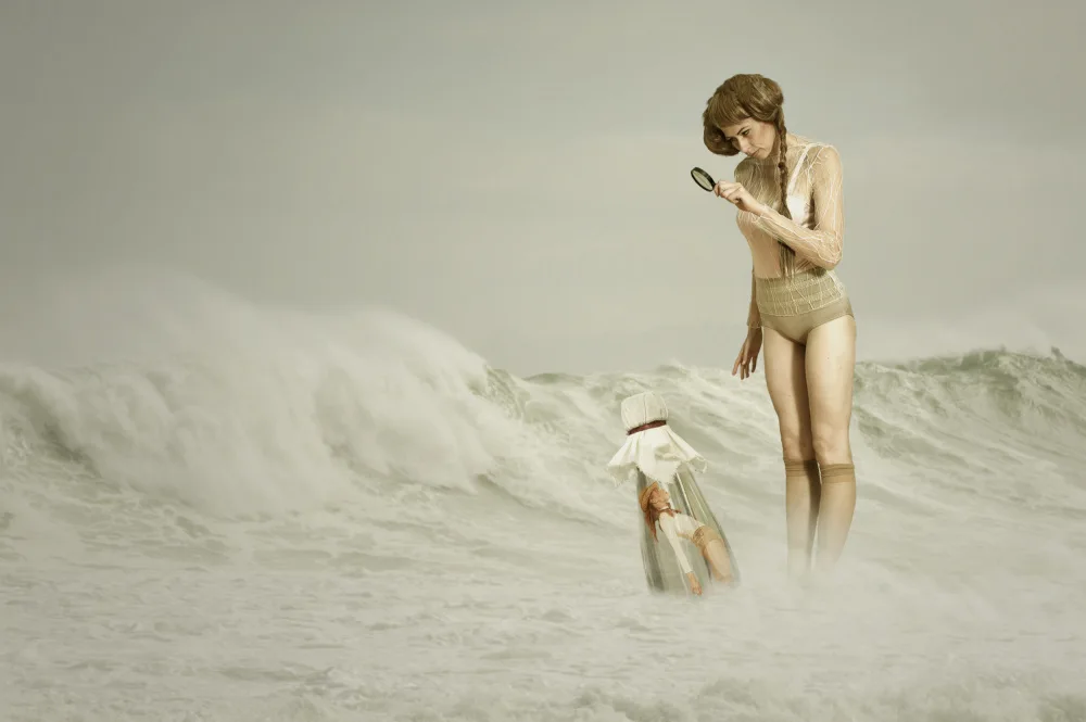 Diepenbroek, von Christine: message in a  bottle