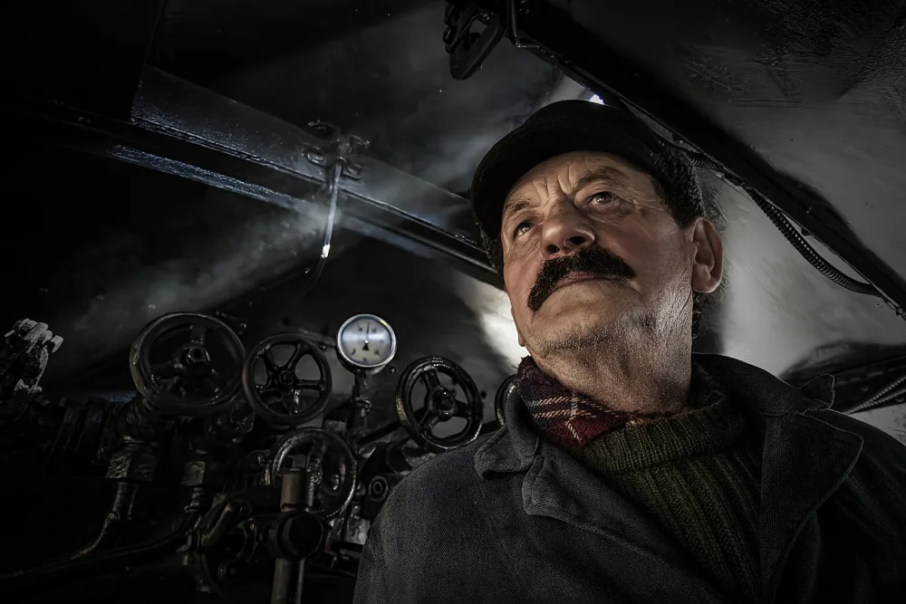 Perovich, Irene: Macchinista del treno Mocanita-Steam