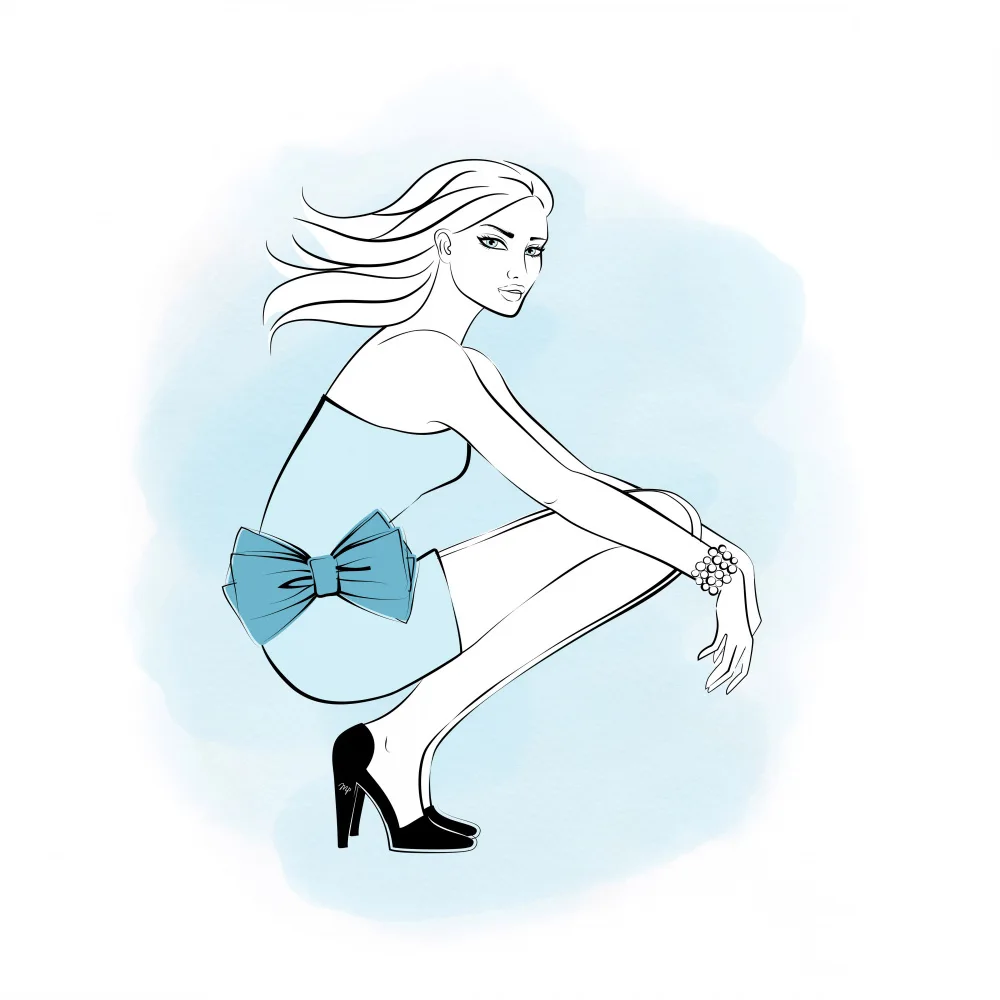 Martina: Blue Bow Girl