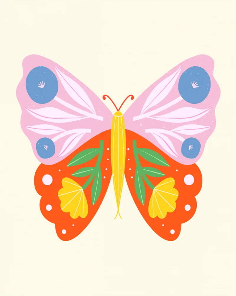 Donne, Melissa: Floral Butterfly