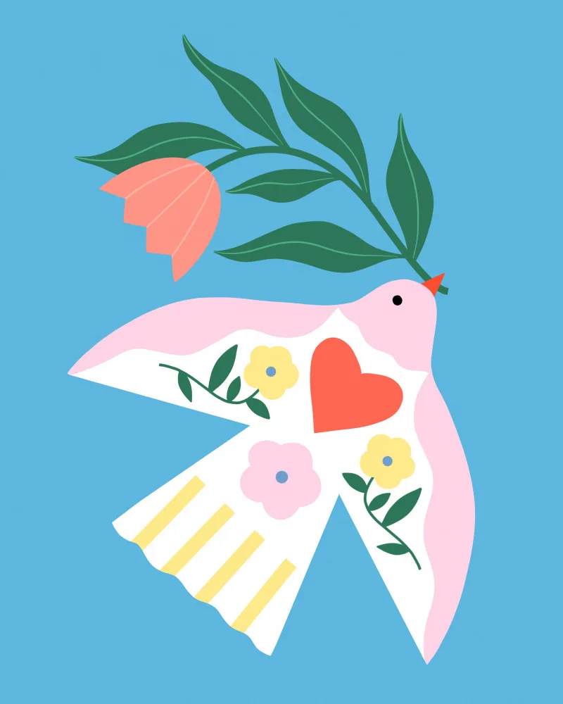 Donne, Melissa: Floral Bird