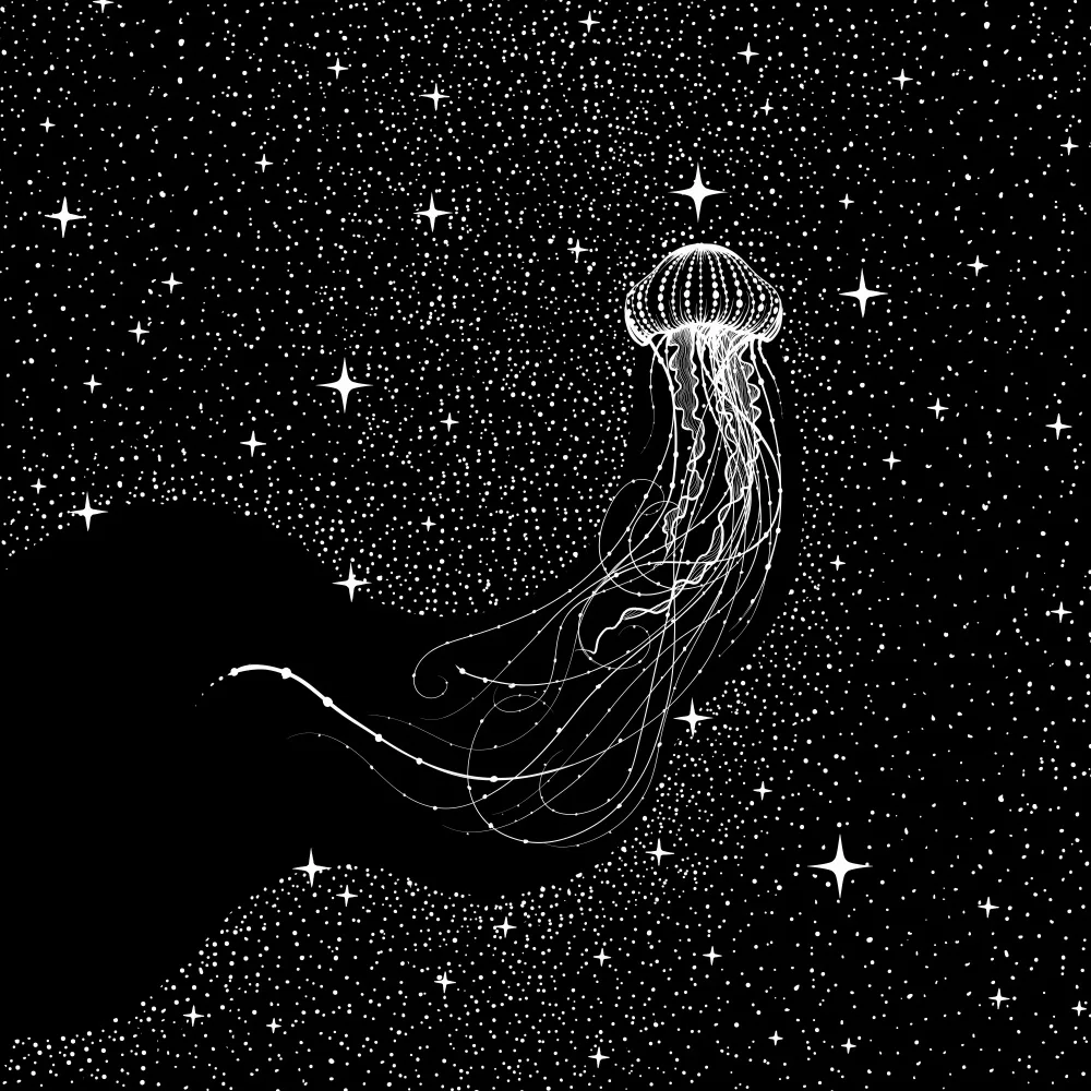 ÇAKIR, Alirıza: starry jellyfish (Black Version)