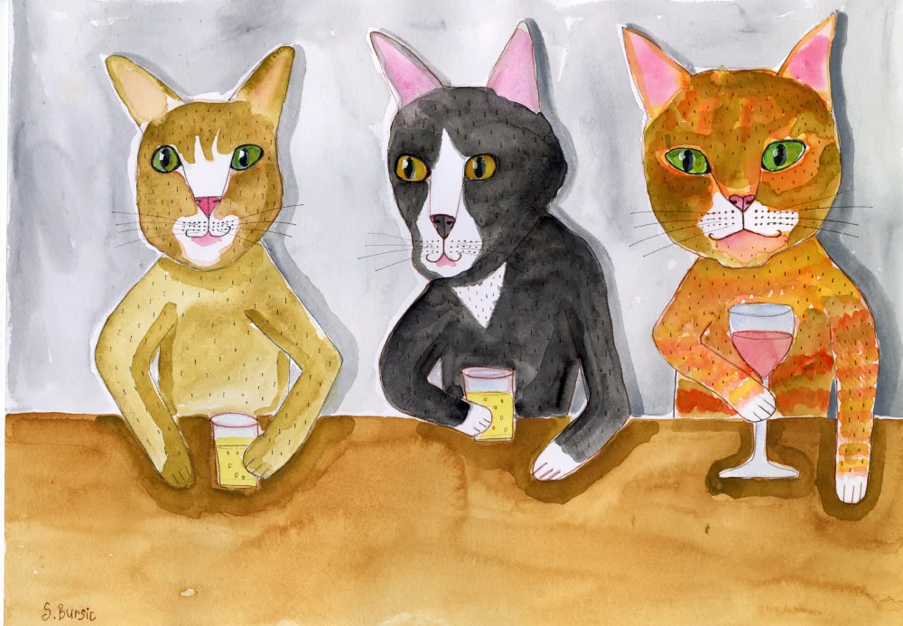 Bursic, Sharyn: Three Cats at the Bar