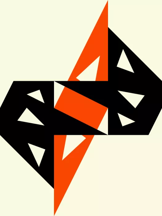 Strnad, Petr: Bold Black and Orange Shapes