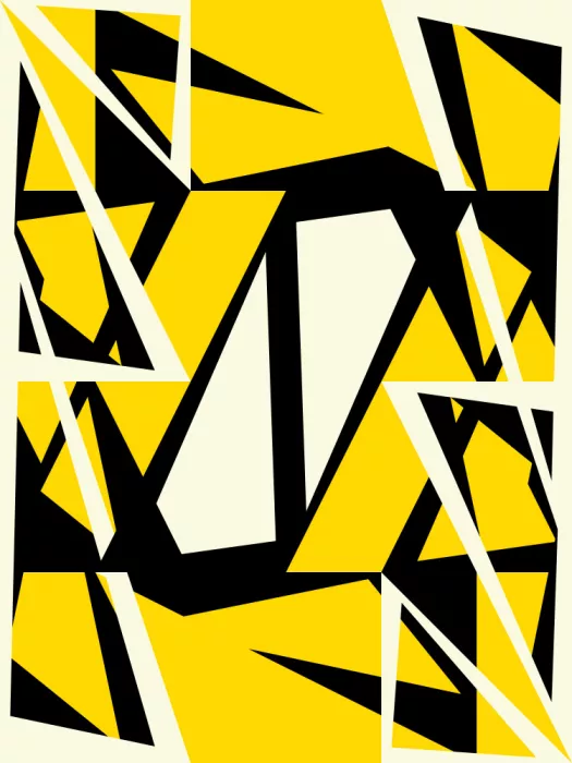 Strnad, Petr: Bold Black and Yellow Geometric Shapes