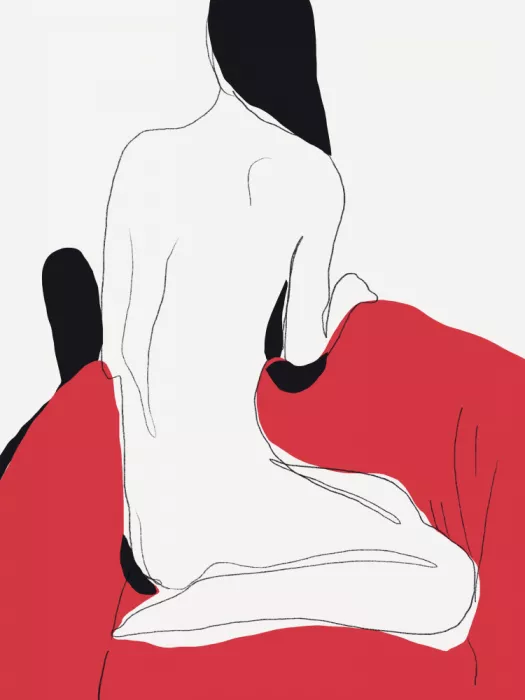 Dean, Little: Figure nue en pose dynamique