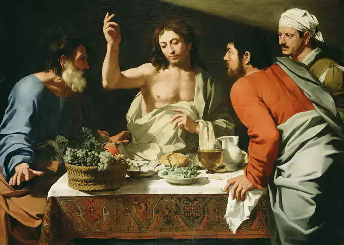 Cavarozzi, Bartolomeo: Supper at Emmaus