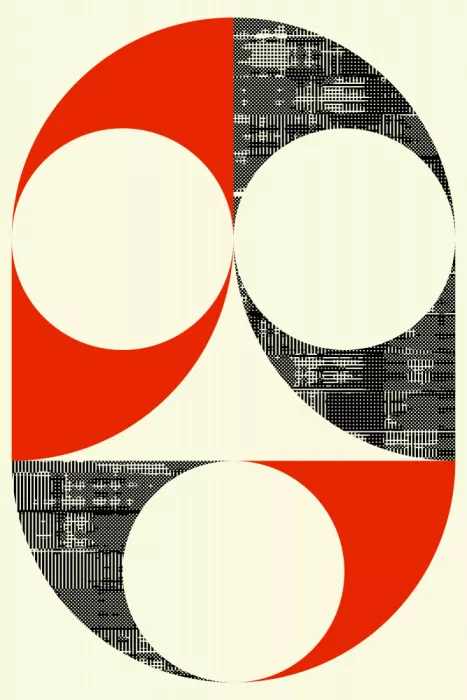 Strnad, Petr: Bold Red and Black Circular Patterns