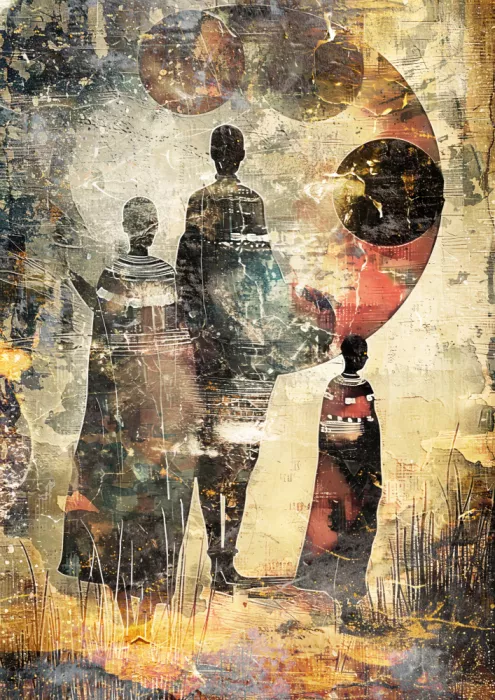 Kulik, Rafal: Afrikanisches ethnisches Kunstplakat 04
