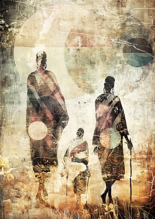 Kulik, Rafal: Afrikanisches Ethno-Kunstplakat 05