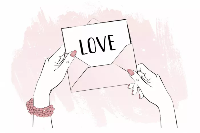 Martina: Hands Holding An Envelope