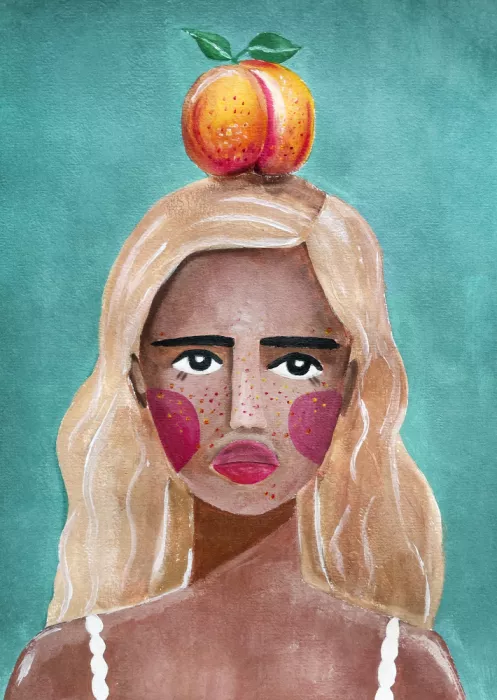 Oltmanns, Raissa: Woman With Peach