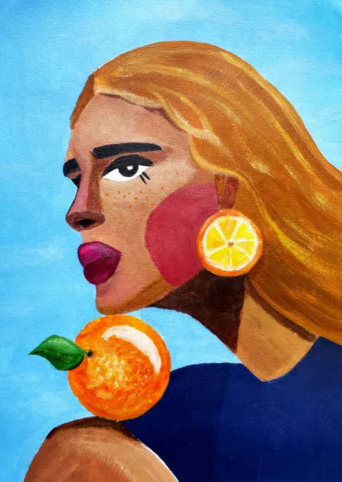 Oltmanns, Raissa: Woman With Orange