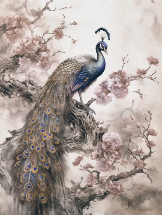 Haase, Andrea: Paon Chinoiserie Bleu Beige