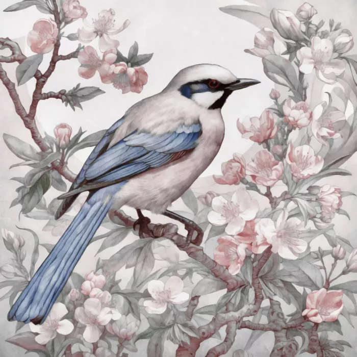 Haase, Andrea: Uccello Chinoiserie Vibrazioni Primaverili 001