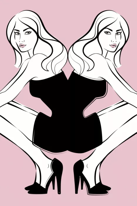 Martina: Deux femmes en robes noires