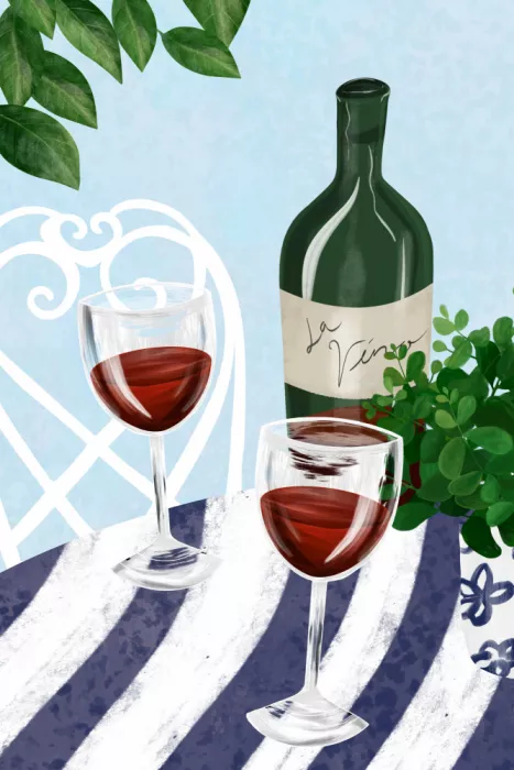 EMELIEmaria: Rotwein unter dem Baum